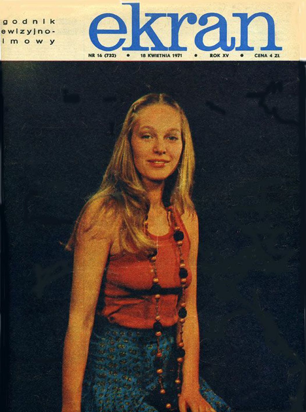 EKRAN (Po) magazine side cover Issue 732 (16) 18 April 1971